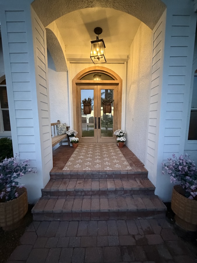 Arched front entry