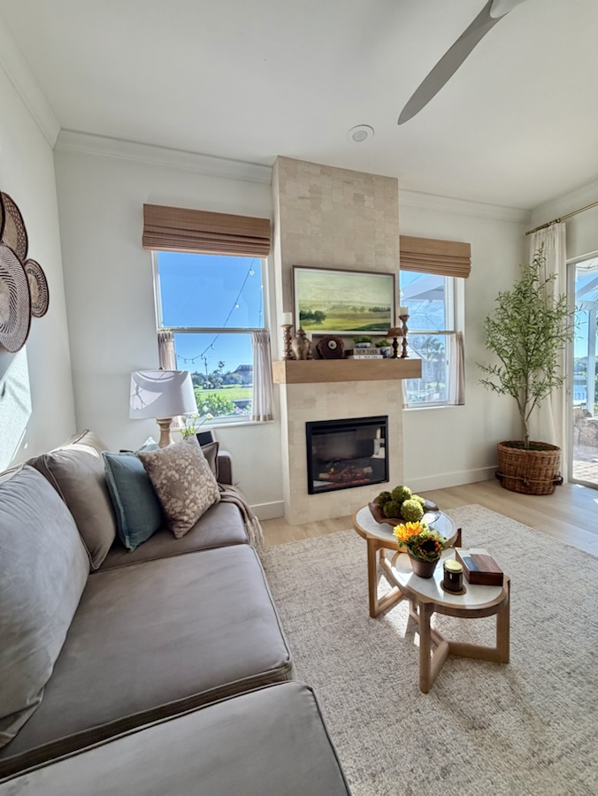 Family room fireplace