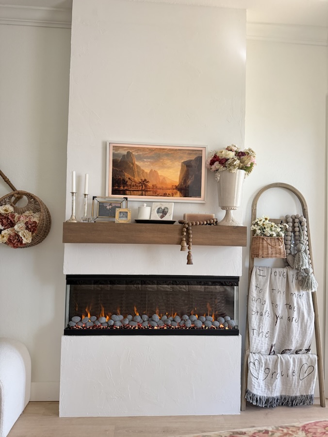 Primary bedroom fireplace